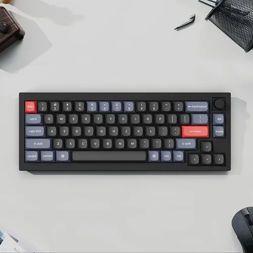 Vista 7 de Keychron Q2 QMKVIA - Versión de perilla de teclado mecánico con cable, diseño de 65% intercambiable en caliente, macro programable personalizado