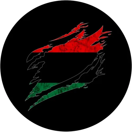 Vista 3 de Bandera panafricana de la UNIA Heroica Bandera de Liberación Negra Historia PopSockets intercambiables PopGrip