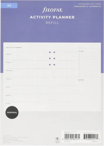Vista 2 de Recambio para planificador de actividades Filofax A5 2021
