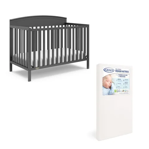 Vista 34 de Graco Benton - Cuna convertible 5 en 1 con cajón, certificado GREENGUARD Gold, se convierte de cuna de bebé a cama infantil, sofá cama y cama