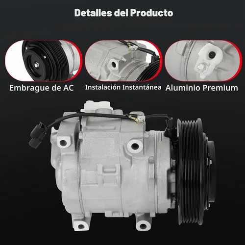 Vista 3 de cciyu Compresor de aire acondicionado apto para Acura RDX TL TSX 3.5L 3.7L