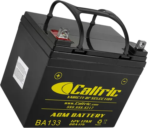 Vista 5 de Caltric Agm - Batería compatible con Yamaha Rhino 700 Yxr700 4X4 2008 2009 2010 2011 2012 2013