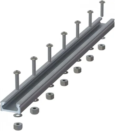 Vista 4 de YakAttack GTTL90 GearTrac - Soporte de riel de carga superior de aluminio de 4 pulgadas Riel compacto para accesorios de kayak Servicio medio