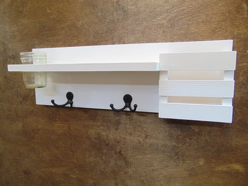 Vista 6 de Coat Hooks - Mail Holder - Shelf