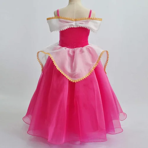 Vista 4 de Disfraz de princesa Cenicienta para niñas vestido de fiesta de cumpleaños Halloween
