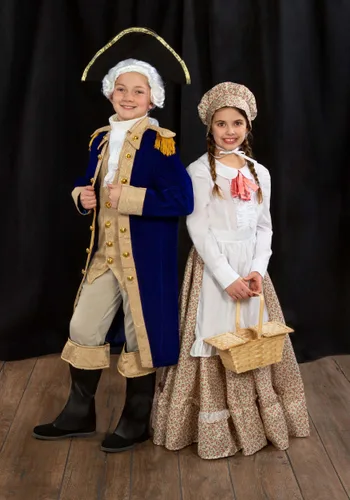 Vista 4 de Disfraz traje de George Washington para niño Multicolor
