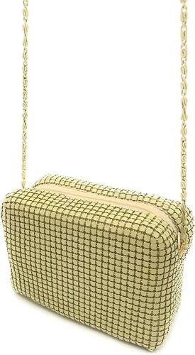 Vista 4 de Bolso de noche de malla metálica X-Small para mujer