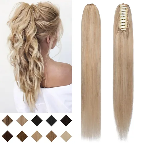 Vista 11 de SEGO - Extensión de cola de caballo de cabello humano con pinza de 14