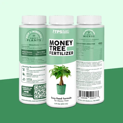 Vista 7 de Fertilizante para árbol del dinero para árboles del dinero y todas las plantas de Pachira, alimento líquido para plantas 8 oz (250mL)