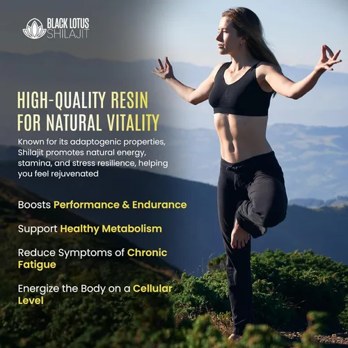 Vista 5 de Black Lotus Pure Shilajit Resina, 0.27 oz, 100% Shilajit natural puro para hombres y mujeres con aminoácidos, 175 mg de ácido fúlvico, 85 minerales