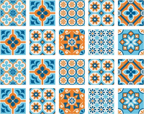 Vista 16 de Azulejos Adhesivos Despegar y Pegar Estilo Azulejo Español Portugués para Salpicadero Juego de 20 piezas (3.9_B)