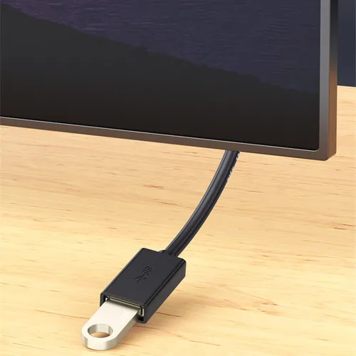 Vista 9 de ALINNA - Paquete de 5 cables de extensión USB 3.0 negros tipo A, macho a hembra, para tableta, teclado USB, mouse, unidad flash, disco duro