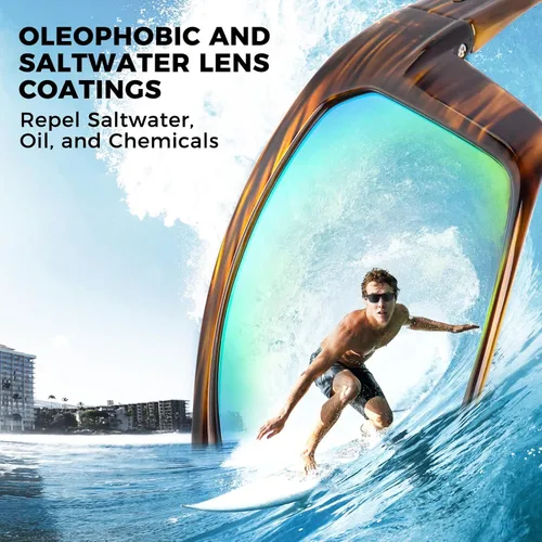 Vista 2 de KastKing Huzzah - Lentes de sol deportivos, polarizados y con protección ultravioleta, para hombres y mujeres, ideales para conducir, pescar, hacer