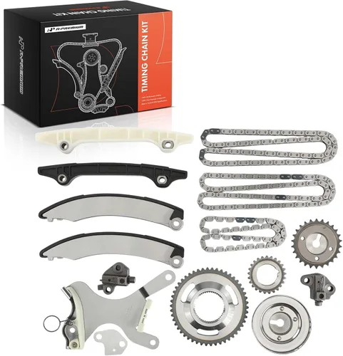 Vista 11 de A-Premium Kit de cadena de distribución del motor con tensor - compatible con SOHC, 6Cyl 3.7L - Compatible con Dodge, Ram, Jeep y Mitsubishi