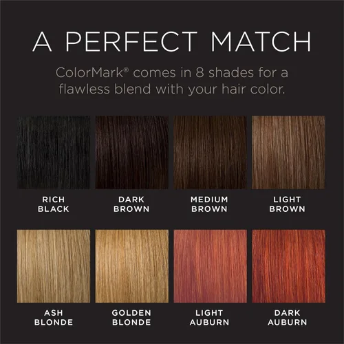Vista 7 de ColorMark Pro Dark Auburn - Varita de retoque de raíz gris líquida, color real para el cabello