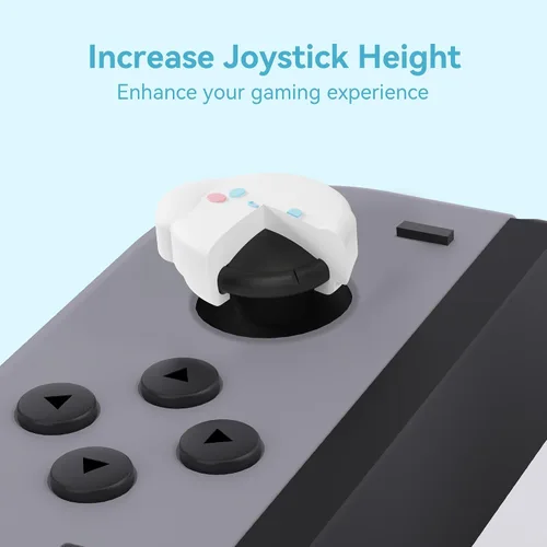 Vista 3 de Yocore Switch Thumb Grip Caps,Soft Silicone Thumb Grips,Analog Soft Silicone Joystick Caps Stick Caps for SwitchOLEDSwitch Lite,4 Pcs-DEG