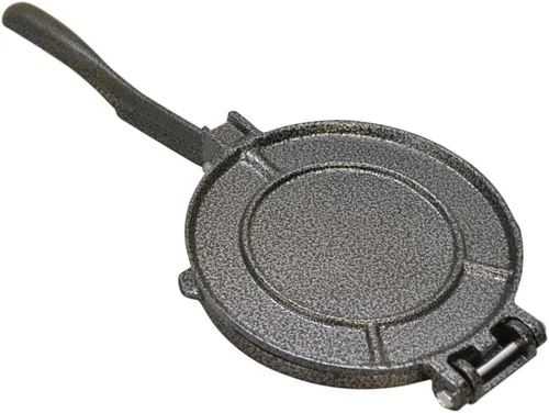 Vista 2 de 8" Tortilla de hierro fundido prensa maíz o harina Tortilla Maker, Pataconera, masa Roti