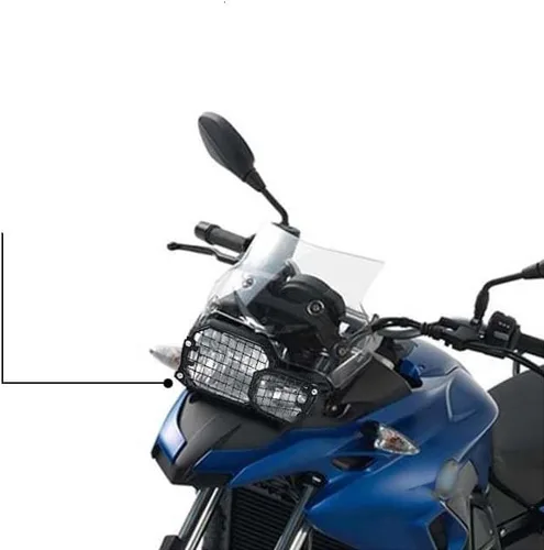 Vista 2 de Cubierta protectora para faros delanteros de motocicleta, protector de rejilla, rejilla de luz de mano para BMW para F800GS para F700GS para F650GS
