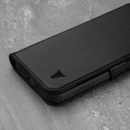 Vista 6 de TORRO Funda compatible con iPhone 13 Pro Max – Funda de piel premium tipo cartera con soporte y ranuras para tarjetas (negro)