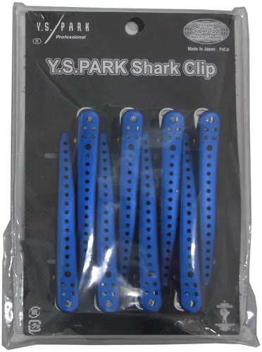 Vista 4 de Y.S.Park Pinza para el cabello Shark 8 piezas (negro metal)