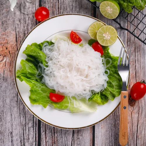 Vista 6 de Hethstia Konjac Noodles Angel Hair - Paquete de 6 fideos Shirataki, bajo en calorías, bajo en carbohidratos, sin azúcar, sin gluten, apto para dieta