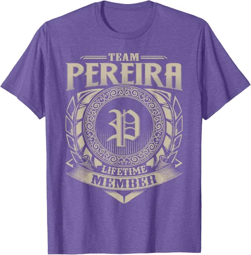 Vista 10 de Team PEREIRA Lifetime Member Apellido PEREIRA Family Vintage Camiseta, Negro