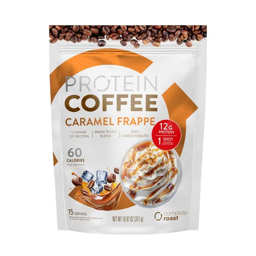 Vista 5 de Complete Roast - Paquete de 3 Frapé de caramelo, café helado y vainilla (frapé de caramelo, café con leche moca, mantequilla de maní moca)