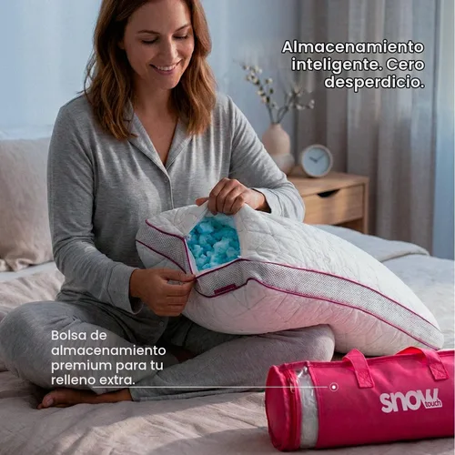 Vista 5 de IWS I WANNA SLEEP Premium SnowTouch® Almohada de tamaño ajustable Queen