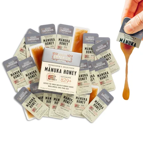 Vista 10 de Manuka Emporium, MGO 263+, Miel de Manuka pura, vitalidad diaria, tarro