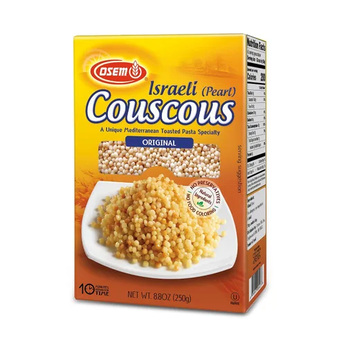 Vista 10 de Osem Cuscús perlado israelí, original liso, bolsas de 8.8 onzas (paquete de 6)