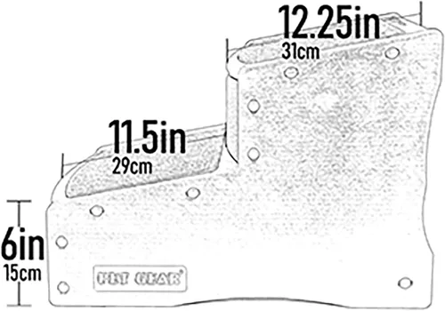 Vista 3 de Pet Gear Easy Step II - Escaleras para mascotas, grano de café, 2 escalones Para gatos/perros de hasta 150 libras, portátil, extraíble, lavable