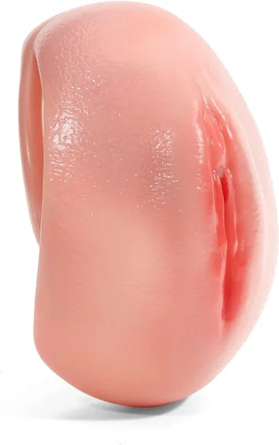 Vista 3 de Jaula de castidad de vagina simulada para hombres SM Sissy fetiche juguete sexual hueco juego de jaula de polla con 4 anillos de polla y 2 llaves