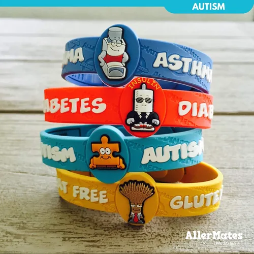 Vista 6 de Allermates Pulsera de alerta médica para niños con autismo