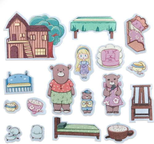 Vista 11 de CHEFAN Historias de tablero de franela de fieltro para niños pequeños, 5 pequeñas ranas moteadas, juego de números, reconocer animales, habilidad