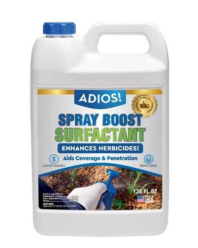 Vista 7 de Adios! Spray Boost Surfactant para herbicidas – Hace 25 galones para rociar malezas y césped – Ayuda a usar menos producto y mejorar el rendimiento