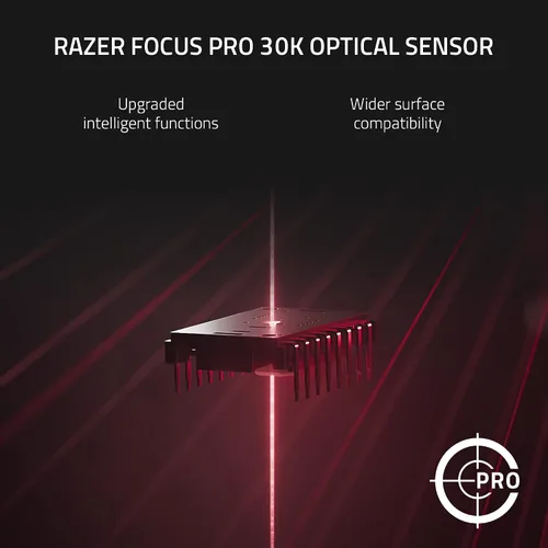 Vista 5 de Razer Naga V2 HyperSpeed - Mouse inalámbrico para juegos MMO 19 botones programables - Tecnología HyperScroll - Sensor óptico Focus Pro 30K