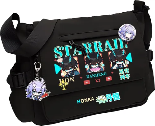 Vista 9 de Game Handbag Crossbody Bag, Cute Single Shoulder Bag, Adult 3D Print Anime Backpack Black-1
