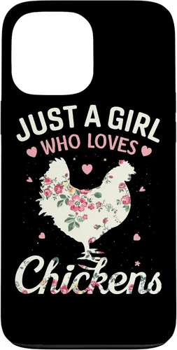 Vista 24 de Just A Girl Who Loves Chickens, Floral Farmer Girl Case for iPhone 17