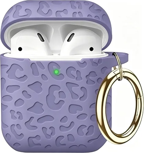 Vista 25 de Compatible con funda AirPods Pro 2019, Gawnock Funda de silicona suave y flexible para funda AirPods Pro para mujeres y niñas con llavero (Caqui)