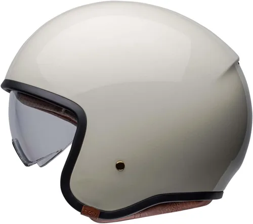 Vista 4 de Casco de moto BELL TX501 Culture 2-Blanco (Gloss Vintage White)
