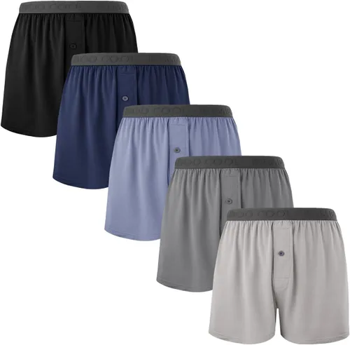 Vista 9 de BAMBOO COOL Men's Boxer Shorts, Soft Breathable Loose Underwear Multipack