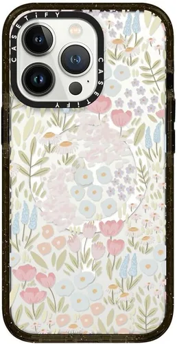 Vista 213 de CASETiFY Impact - Funda para iPhone 13 [protección contra caídas de 6.6 pies/compatible con Magsafe] Black Kingsnake, color negro transparente