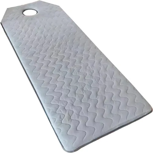 Vista 13 de Cubrecolchón de espuma para mesa de masaje, acolchado de cama de pestañas, acolchado de cama de spa de 1.2 pulgadas de grosor, con cabeza Gris R