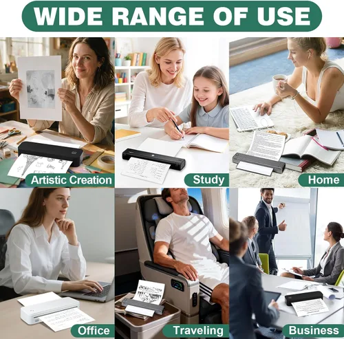 Vista 6 de 600 hojas de papel para impresora térmica de 8.5 x 11 pulgadas