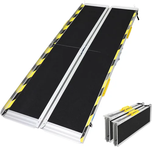 Vista 12 de Ruedamann Rampa para silla de ruedas de 2 pies, rampa portátil para silla de ruedas para la entrada del hogar, diseño más ancho, rampas plegables