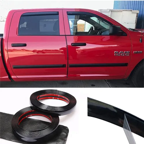 Vista 9 de Ancho: 1-9/16 pulgada (40mm) Tira de Moldura Autoadhesiva para Auto/Camión/RV Moldura de Exterior e Interior Antiarañazos Universal para Cromado