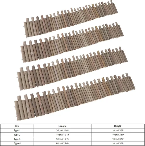 Vista 9 de Juguetes de hámster, flexible de madera para hámster, valla de puerta, juguetes para masticar, decoración de pie para escalada de jerbo, chinchilla
