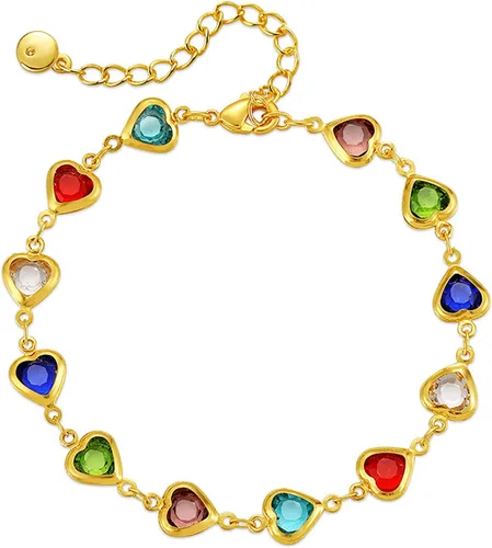 Vista 31 de Delicadas pulseras de oro para mujer, chapado en oro 18, ajustable, mal de ojo, mariposa, cuentas, perla, corazón, turquesa, hecha a mano para mujer