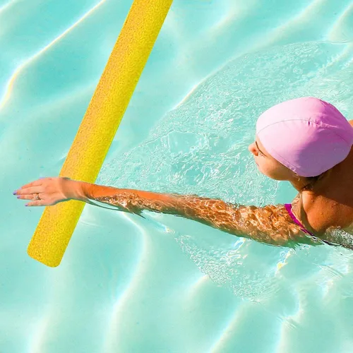 Vista 6 de Fideos para piscina, fideos de natación de espuma sólida de 59 pulgadas, fideos gruesos, tubo de espuma flotante para piscina, fideos de espuma