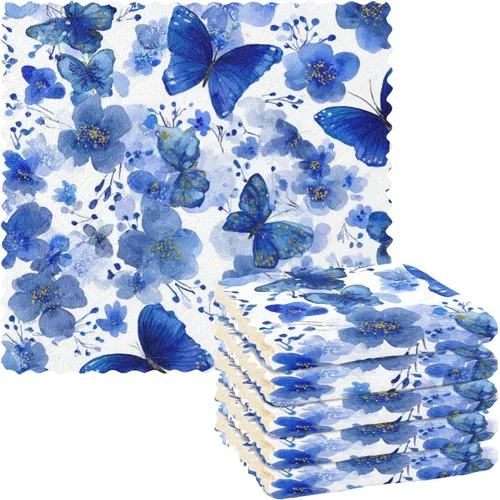 Vista 50 de Autumn Poppy Flowers06 - Juego de 6 paños de limpieza de microfibra para autos, máquina súper absorbente